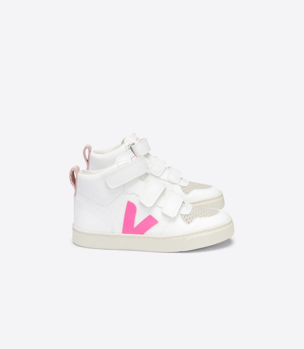 Tenis Veja Niños - V-10 Mid Cwl - Blancos - 892BSCNUT